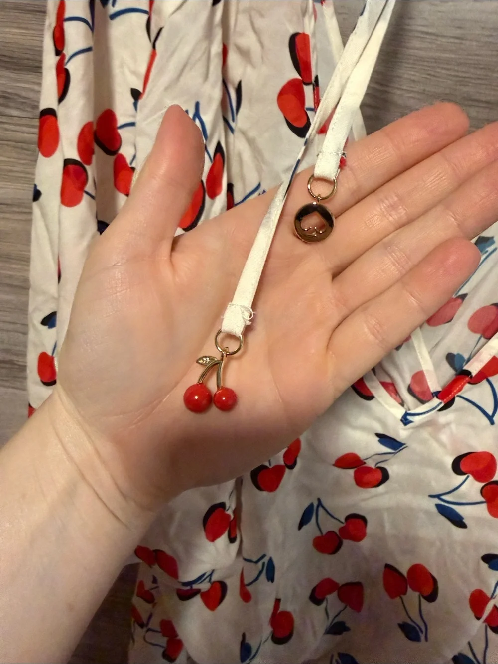 Kate Spade New York Cherry Toss Kimono Sleeve Cover-Up Romper